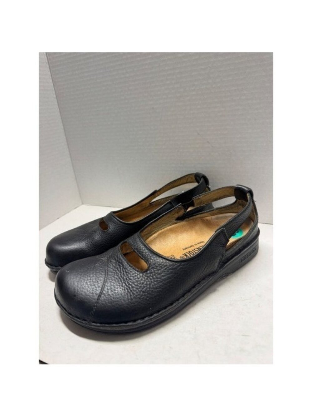Birkenstock Mantova Black Leather Mary Jane Flats Shoes Womens 38 L7 M5